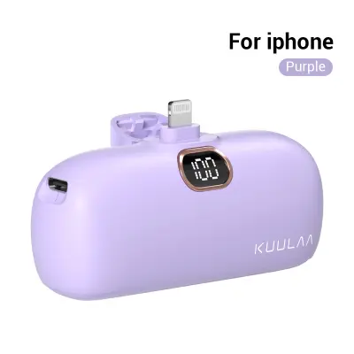 Kuulaa 20W Powerbank พาวเวอร์แบงค์ ขนาดเล็ก แบบพกพา 5000mah Power Bank สําหรับSamsung Huawei Xiaomi iPhone 15 14 13 12 pro max แบตสำรองไร้สายแบบ Fast Charge iPhone 8 7 6 5 ของแท