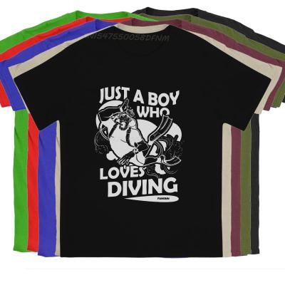 Diving scuba Males T Shirt Diving Summer Tops Tops Pure Cotton T-shirts Vintage Top Quality Big Sale