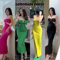 เดรสสายเดี่ยว+กางเกงตัวใน?Lamonde dress ดีเทลเว้าเอวแต่งห่วงผูกคอ เสริมฟองน้ำ เซ็กซี่สุด