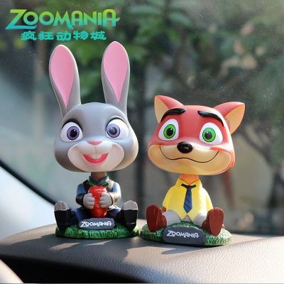13ซม. Zootopia Anime Action Figure การ์ตูนกระต่าย Judy Fox Nick Bole Head ตุ๊กตาน่ารัก Handmade แฟชั่นของเล่นรถอุปกรณ์เสริม