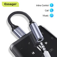 Essager Type C ถึง 3.5 มม.แจ็คหูฟังอะแดปเตอร์ USB C ถึง 3.5 มม.สายสัญญาณเสียง AUX