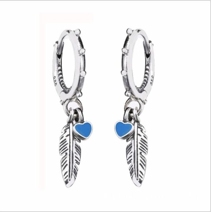 925-sterling-silver-pan-earring-spiritual-feathers-stud-earrings-for-women-wedding-party-gift-fashion-jewelry