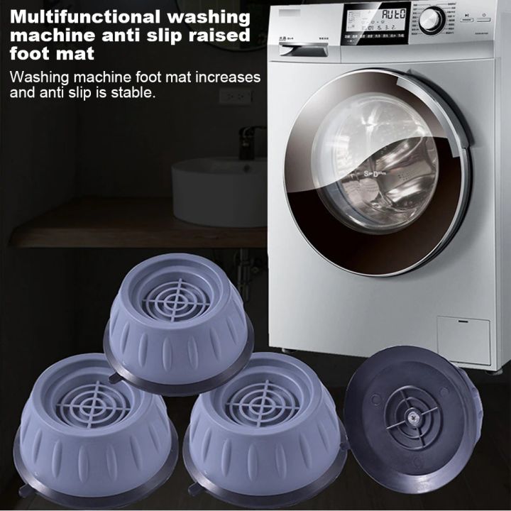 4pcs Heavy Duty Washer/Dryer Anti-Vibration Anti-Slip Washing