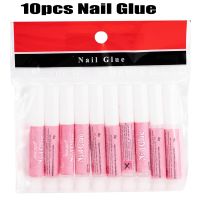 10Pcs/Set Mini Beauty Nail Glue Professional False Nail Art Decorate Tips Acrylic Glue 1g*10 For Rhinestones Glue Fake Nails &amp;*&amp; Adhesives Tape