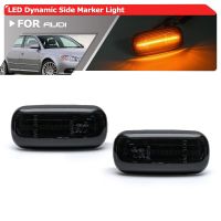 Smoked Sequential Amber Led Side Marker Indicator Turn Signal For Audi A3 S3 8P A4 S4 B6 A6 S6 RS6 C5 C6 2003 2008 OEM:8E0949127