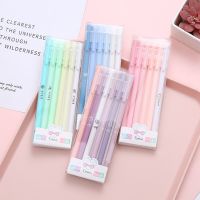 6Pcs Japanese Korean Morandi Color Gel Pen Kawaii Office School Student Stationery Supplies Signing Pen Water Pen Neutral PenHighlighters  Markers