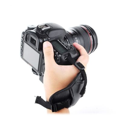 Professional Soft PU Leather Hand Grip Holder Wrist Strap With A Screw Hole Straps For Canon/Nikon SLR Camera Accessories