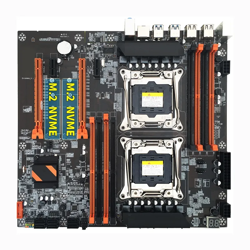 X99 Motherboard LGA 2011-3 Support Dual CPU DDR4 Support 8X32G