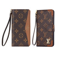 เคสสำหรับ iPhone 14 13 12 11 Pro Max,ฝาพับหนังแฟชั่นหรูหรา LV PU กระเป๋าสตางค์ช่องเสียบบัตรป้องกันการตกเคสโทรศัพท์