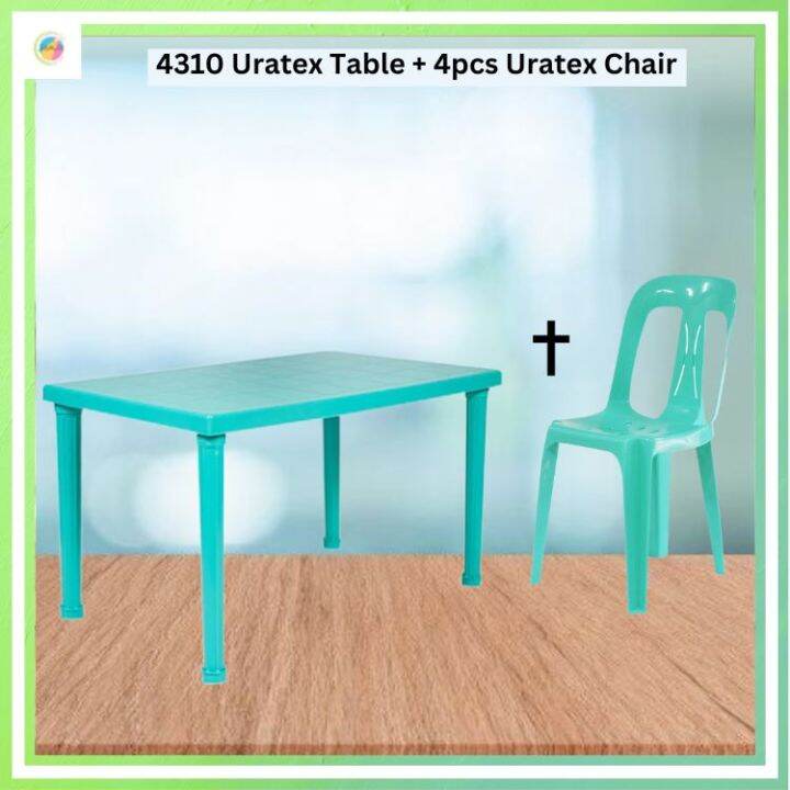 URATEX 4301 WESTON TABLE 30X48 + 4pcs URATEX 101 CHAIR CLASSC CHAIR