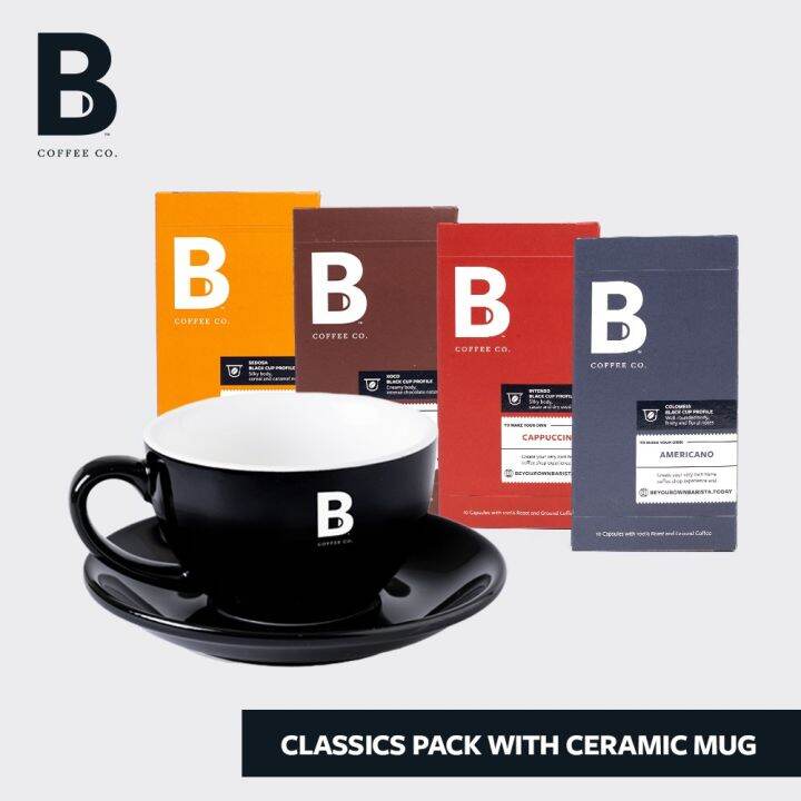 [NEW] B Coffee Co. Classic Capsule Bundle With Ceramic Mug | Lazada PH