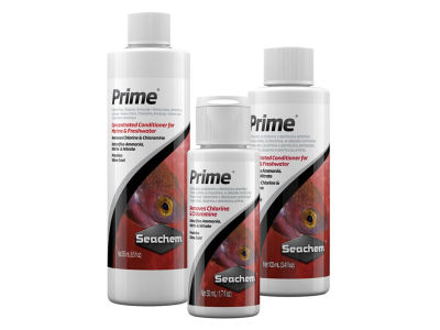 Seachem Prime ลดแอมโมเนีย ไนไตรท์ ไนเตรท และ คลอรีน แบบเร่งด่วน ใช้ได้ทั้งน้ำจืดกับน้ำทะเล