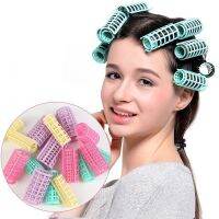 อุปกรณ์ตกแต่งผมแบบ DIY สำหรับผู้หญิงสุ่มสี,ที่หนีบจับลูกกลิ้งม้วนผมขนาดใหญ่6 14ชิ้น/เซ็ต