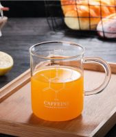 Caffeine Beaker Mug Graduated Beaker Mug with Handle  Borosilicate Glass Cup Electrical Connectors