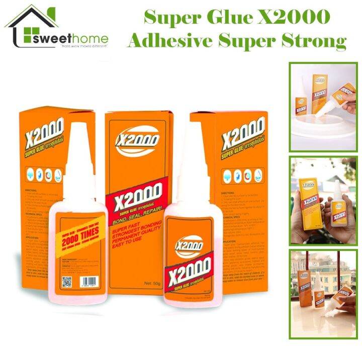 【COD】Super Glue X2000 Original Adhesive Super Strong Liquid, super glue
