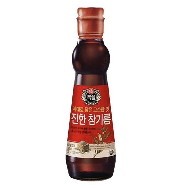 โปรส่งฟรี-cj-ซีเจ-น้ำมันงาธรรมชาติ-premium-sesame-oil-ยอดขายอันดับ-1-ในเกาหลี-น้ำมันงาแท้-100-ทำให้มีรสชาติกลมกล่อม-หอม-อร่อย-มีเก็บปลายทาง