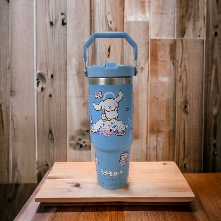 กระบอกน้ำสแตนเลส-เก็บความร้อน-890ml-30oz-ลายการ์ตูนน่า-xln0863