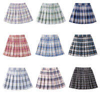 【CW】Baby Toddler Children Clothing School Uniform Plaid Girls Skirt Bottoming Princess Pleated Skirts Kids Short SKirt Summer