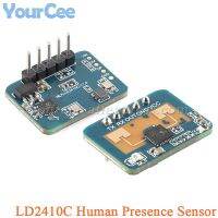 LD2410C 24Ghz Human Presence Sensor HLK-LD2410C 24G มิลลิเมตร Wave Radar Sensor โมดูลตรวจจับการเคลื่อนไหวของการเต้นของหัวใจแบบไม่สัมผัส