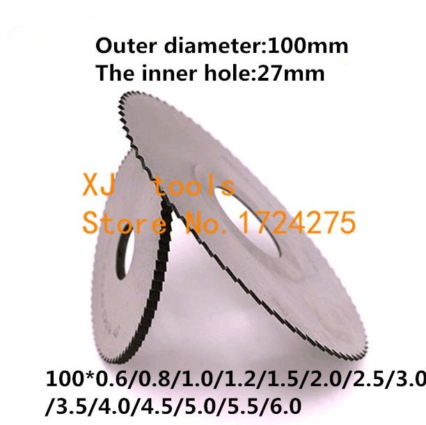 1ชิ้นเครื่องตัดมิลลิ่ง Hss 100*0.6/0.8/1.0/1.2/1.5/2.0/2.5/3.0/4.0/5.0 Slotting เครื่องตัดใบเลื่อยเครื่องมือกัดเครื่องตัดมิลลิ่ง