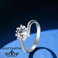 ไร้ตำหนิ~ แหวนเพชรปลอมกะรัตจำลองแหวนขอแต่งงานแฟชั่นแมทช์สุดง่ายสำหรับคนแฟชั่น แหวนเพชรโมอิสรูปเงินแท้ S925 ขอแต่งงานงานแต่งงานจำลอง แหวนเพชรเกล็ดหิมะแหวนคู่สำหรับคู่รักแหวนเงินแท้925สำหรับแต่งงานเพทายเทียม1กะรัตเพชร Moissanite จำ