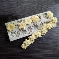 Flowers A Variety of Fondant Silicone Mold DIY Cake Circumference Flower Bunch Soft Candy Mould Bread  Cake Cookie Accessories