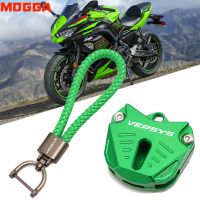 Keychain สำหรับ Kawasaki Versys X250 X300 650 300x โลโก้ VERSYS อุปกรณ์เสริมรถจักรยานยนต์ที่ครอบกุญแจเคสป้องกันเปลือกกรอบพวงกุญแจ