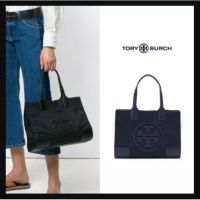 กระเป๋านักช้อปถุงผ้าลายลิขสิทธิ์ Tory Burch Ella ไนลอนขนาดใหญ่