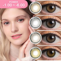 graded Lens(0.00~-6.00) คอนแทคเลนส์สายตาสั้นแห่งปี 14.0 mm กล่องเลนส์ฟรี เลนส์แห่งปี magister 2 ชิ้น