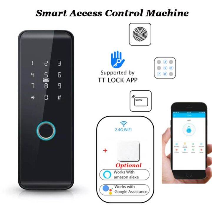 12V TTLOCK Smart Access Control Machine Fingerprint Password Card ...