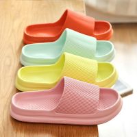 New Thick Platform Bathroom Home Slippers Women Men Soft Sole EVA Indoor Slides Female Sandals 2022 Summer Non-slip Flip Flops