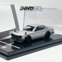 อินโน1:64เส้นขอบฟ้า2000 GTR (KPGC10) รุ่นรถโลหะผสมเงิน