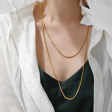 Gold chain clearance necklace female