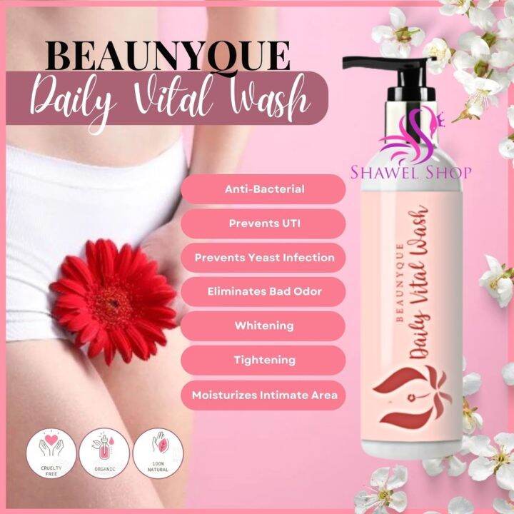 Shawel DAILY VITAL WASH by Beaunyque 100ml Feminine Wash WHITENING