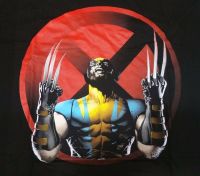 Marvel Comics Wolverine เสื้อยืด Big ขนาด L XL 2XL 3XL 4XL 5XL X และ-ผู้ชายสีดำใหม่