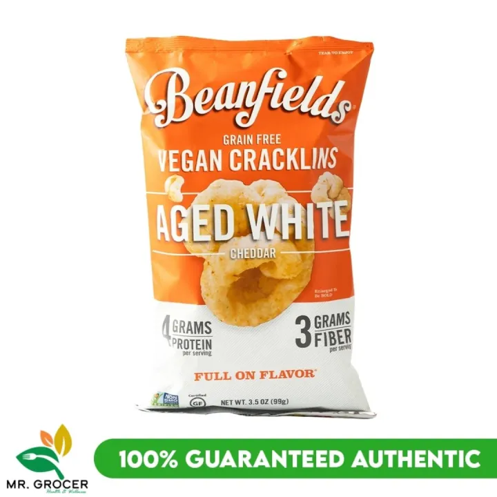 Beanfields Vegan Cracklins Aged White Cheddar 99g Lazada PH