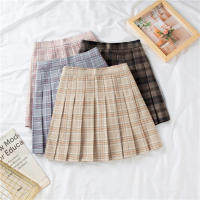 ☆COD☆JK skirt สำหรับผู้หญิง สไตล์เกาหลี กระโปรงสั้น กระโปรงเทนนิสเอวสูง ลายสก๊อต กระโปรง กระโปรงจีบ