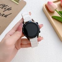 สาย20มม. 22มม. สำหรับนาฬิกา Samsung Galaxy Watch 6 5 Pro/4/Classic 46มม. Active 2 40มม. 44มม. สร้อยข้อมือคาร์บอนไฟเบอร์ Huawei GT/2e/3 /Pro