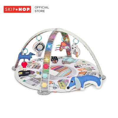 Skip Hop Vibrant Village Smart Lights Activity Gym ยิมแบบมีไฟสำหรับเด็ก ลวดลายกราฟฟิกขาวดำพร้อมสีสันที่เด่นชัดเพื่อกระตุ้นการมองเห็นของทารก