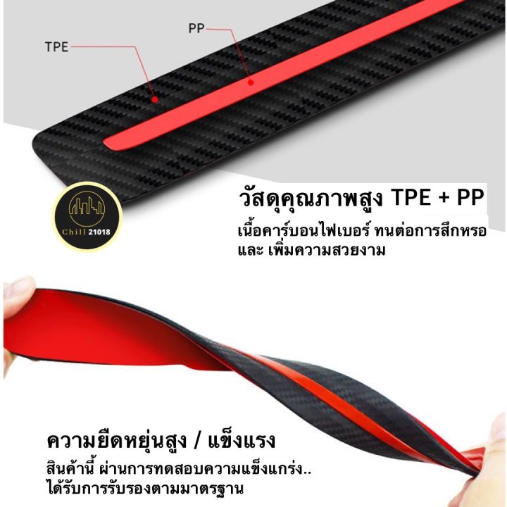 ch1258x-มี3แบบ-เคฟล่า-ยางติดมุมกันชน-สติกเกอร์รถกันชน-สติกเกอร์แต่งกันชนรถ-คาร์บอนไฟเบอร์กันชน-สคัพเพลส-กันกระแทกมุมรถยนต์-กันรอย