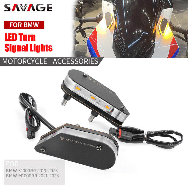 แผ่นฐานกระจกสัญญาณเลี้ยว-led-หน้าสำหรับ-bmw-s1000rr-m1000rr-2019-2023อุปกรณ์เสริมสำหรับรถจักรยานยนต์ไฟเลี้ยว