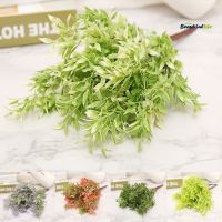 beautifullife Easily Bent Artificial Leaf No Withering Plastic Delicately Cut Simulation Plant Wedding Decor