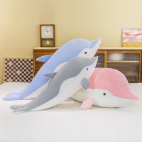 Dolphin Plush Toy Creative New Cartoon Soft Marine Doll Sleeping Pillow Childrens Gift