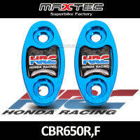 MAXTEC อุดกระจกแต่ง CNC+คาร์บอนแท้ CBR650R,F CBR150/250/300/500 สีน้ำเงิน