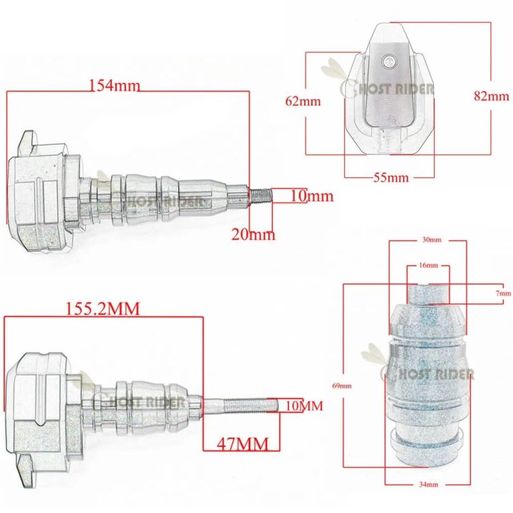 กันล้มร่วงการ์ดแฟริ่งแผ่นกันรอย-vfr400-cbr250rr-cb400-cbr400-cb600-cbf500