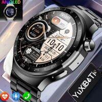 2023 New AMOLED Screen Smartwatch Mens NFC access control Voice Assistant Bluetooth Talk Blood Oxygen Watches for IOS Android