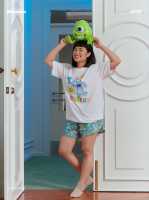 Haus with Sunny: Monster In Training Short Sleeve Set ชุดอยู่บ้านขาสั้น Monster Inc ลิขสิทธิ์แท้