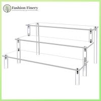 QJZN6F8XJ สี่เหลี่ยมมุมฉาก ตัวยกจอแสดงผลอะคริลิค ชั้น3ชั้น โปร่งใสโปร่งใส ขาตั้งจอแสดงผลที่ชัดเจน ใหญ่มากๆ ตู้โชว์ยึดติด คอลเลกชันตัวเลขป๊อป