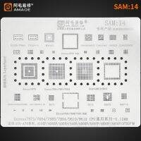 Amaoe Sam:14 Bga Reballing แม่พิมพ์ลายฉลุสำหรับ Samsung A105f A202f A305n A40s A505f A515f A530f A750f A600f/Cpu