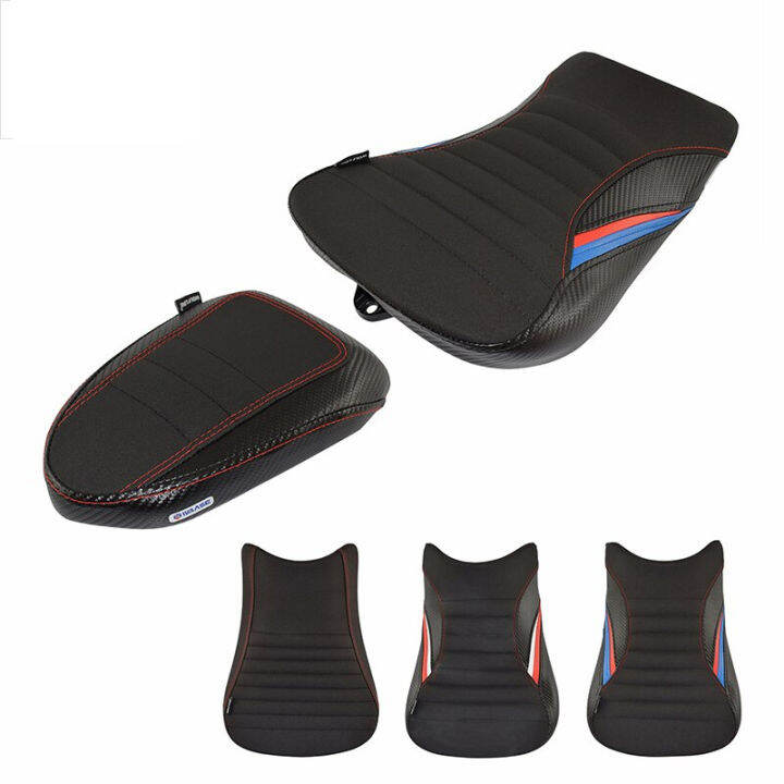 NEW Front Driver Rear Passenger Solo Seat Cowl Cushion Pad Synthetic Leather For BMW S1000RR S